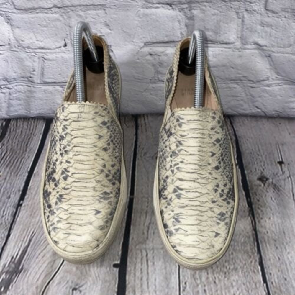 Stuart Weitzman Nuggets Snake Print Slip-Ons Wome… - image 2